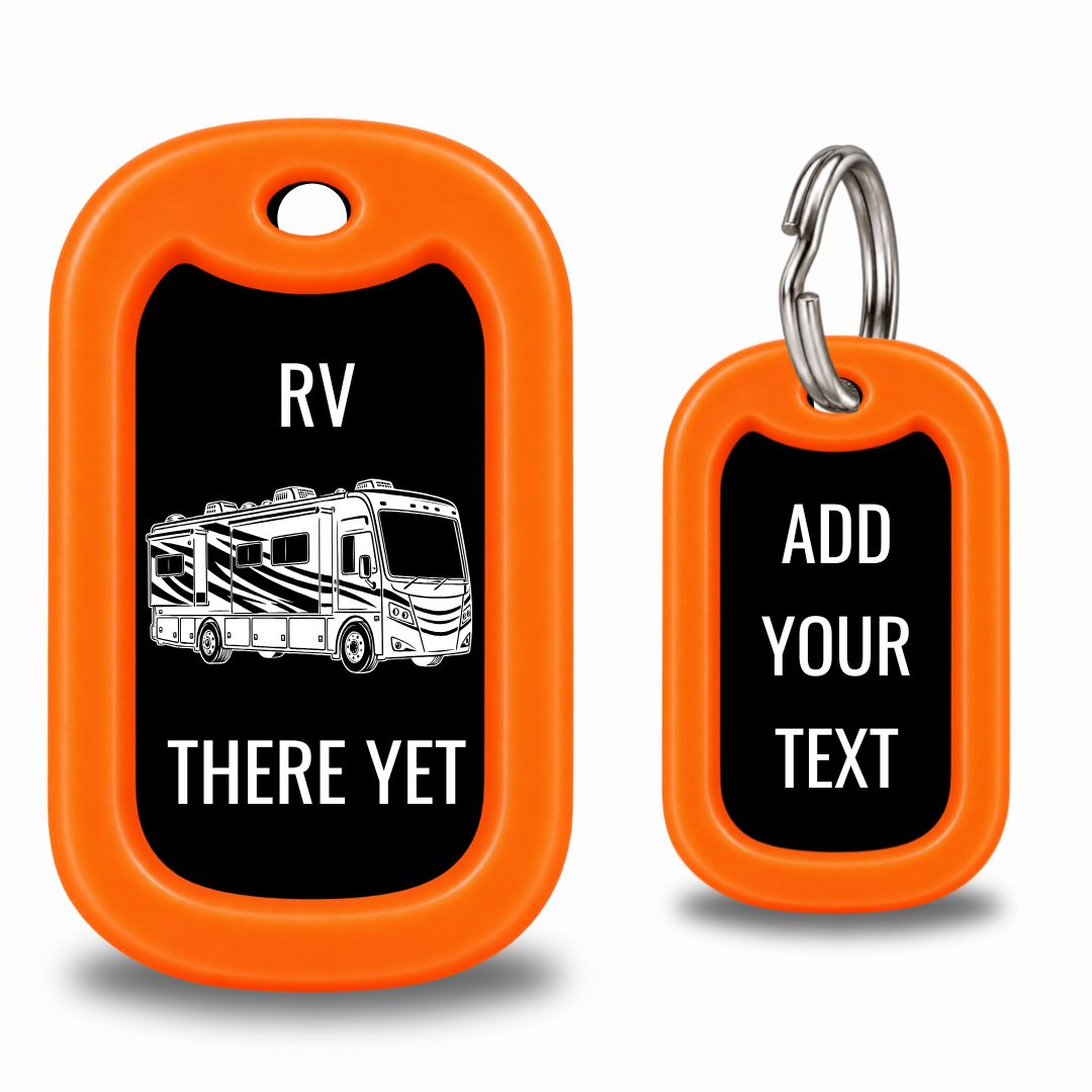 Class A RV Motorhome Dog Tag – RV There Yet – Personalized
