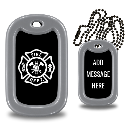 Firefighter Dog Tag - Fire Department ID Necklace