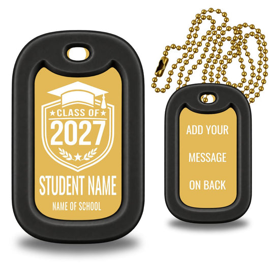 Graduation Dog Tag Necklace – Custom Class of 20XX