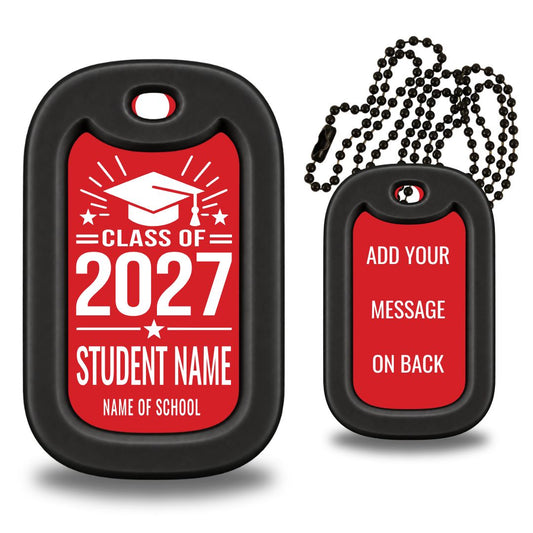 Graduation Dog Tag Necklace – Custom Class of 20XX