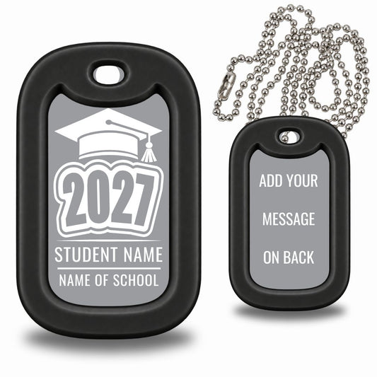 Graduation Dog Tag Necklace – Custom Class of 20XX