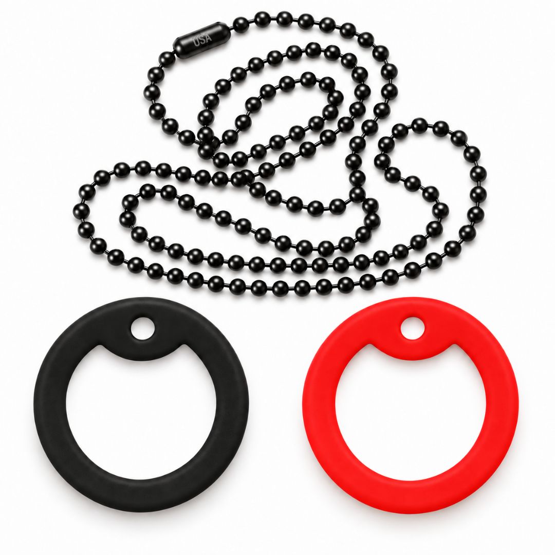 Dog Tag Tune Up Kit – Replacement Connector + 2 Silencers