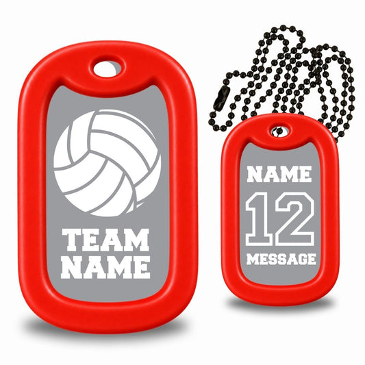 Volleyball Team Dog Tag Necklace – Personalized