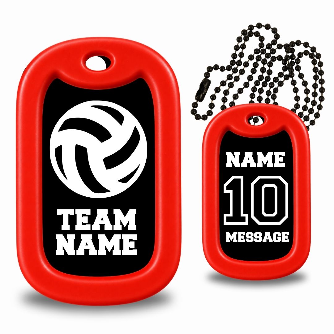 Volleyball Team Dog Tag Necklace – Personalized