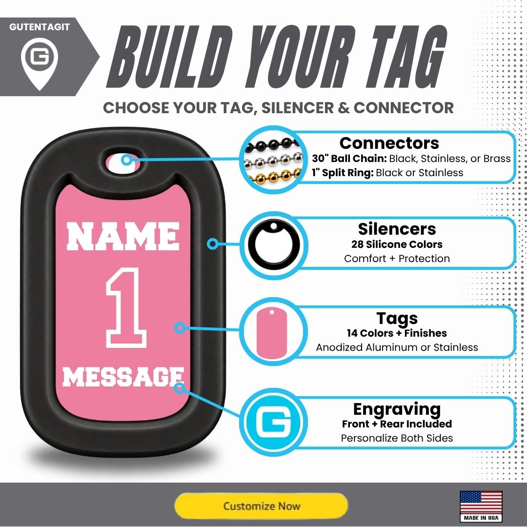 Female Soccer Goalie Dog Tag Necklace – Personalized