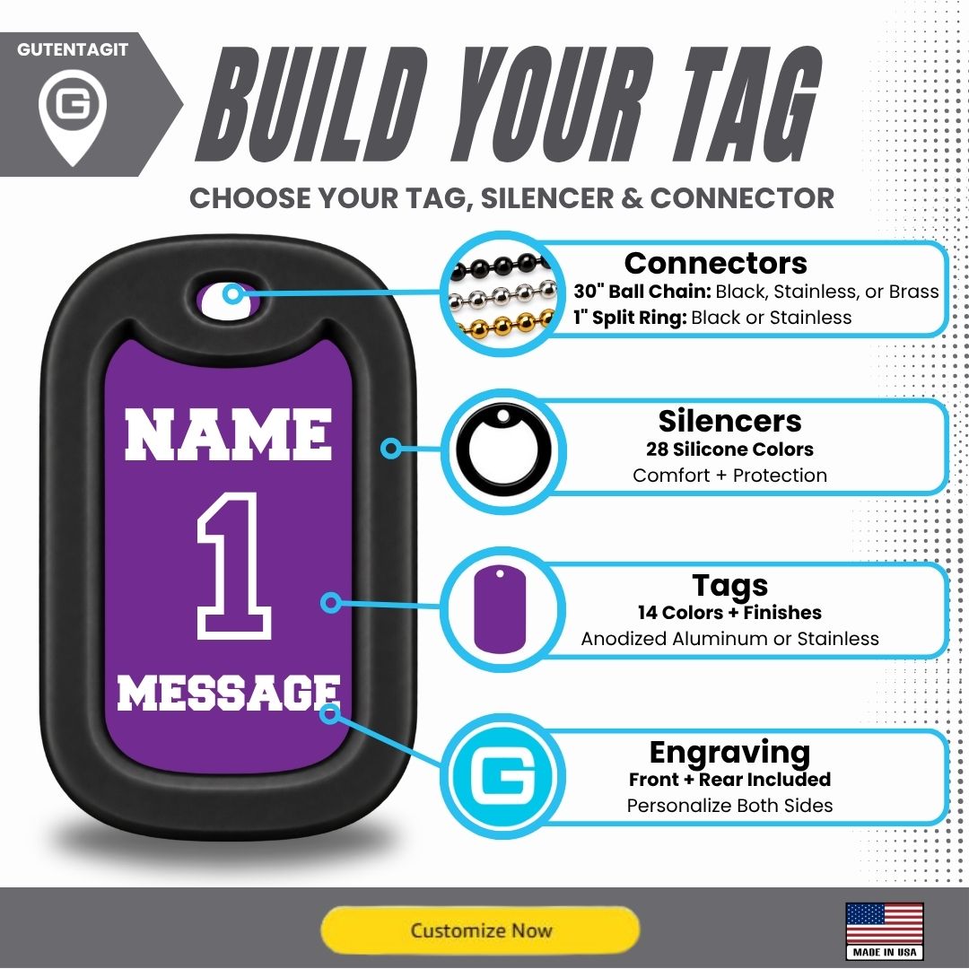 Soccer Goalie Dog Tag Necklace – Personalized