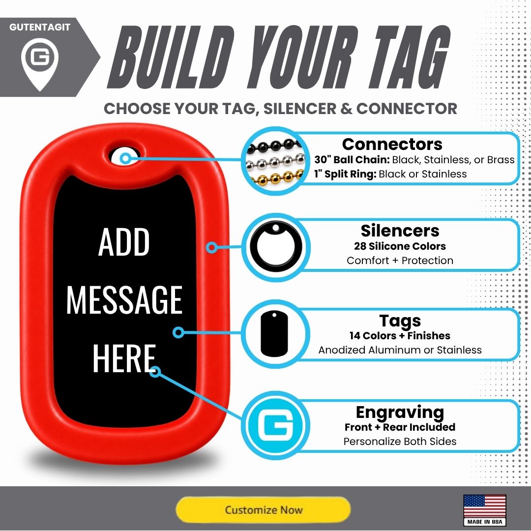 Firefighter Dog Tag Necklace – Personalized Fire Department ID