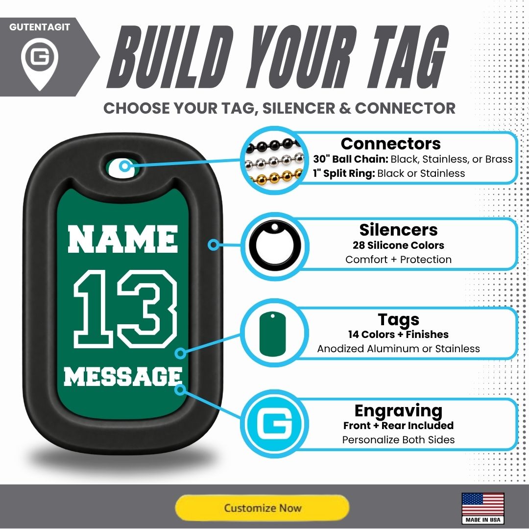Soccer Ball Dog Tag Necklace – Personalized