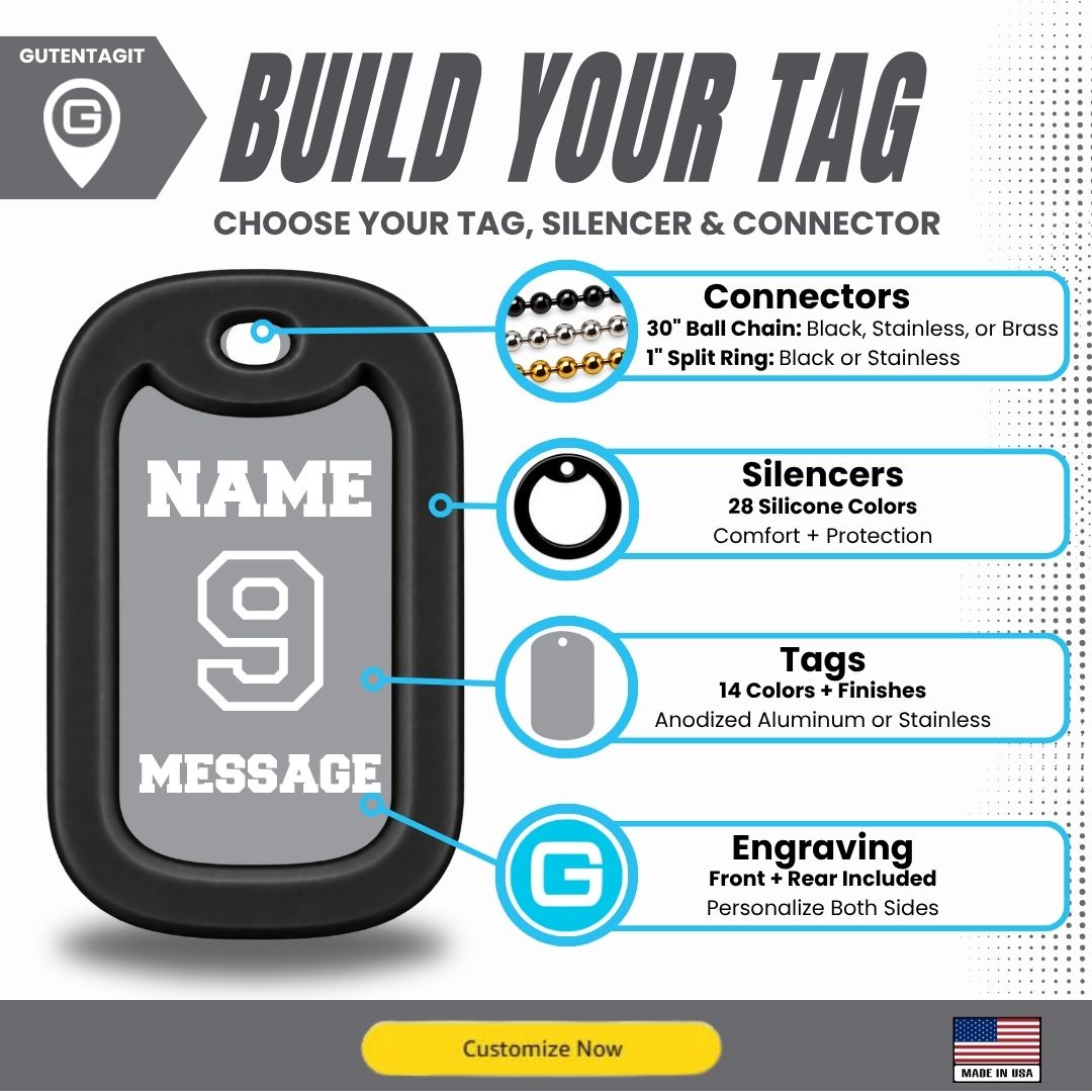 Soccer Goalkeeper Dog Tag Necklace – Personalized