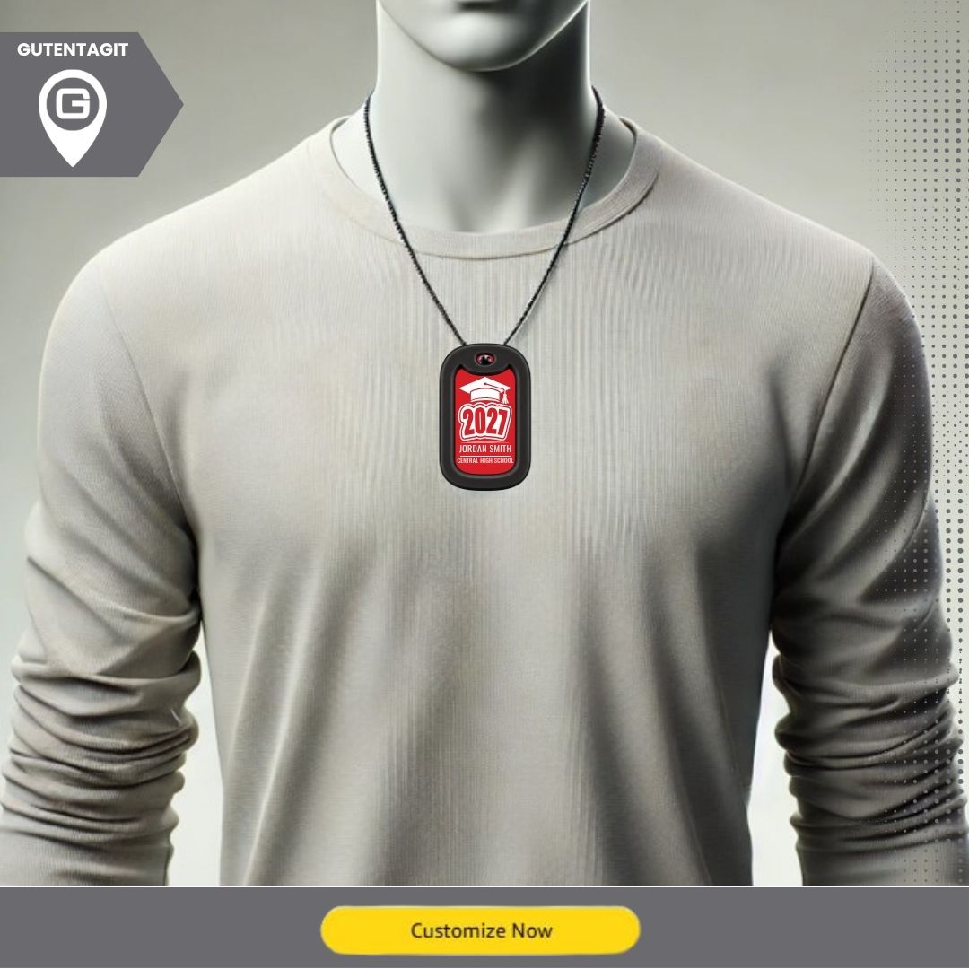 Graduation Dog Tag Necklace – Custom Class of 20XX