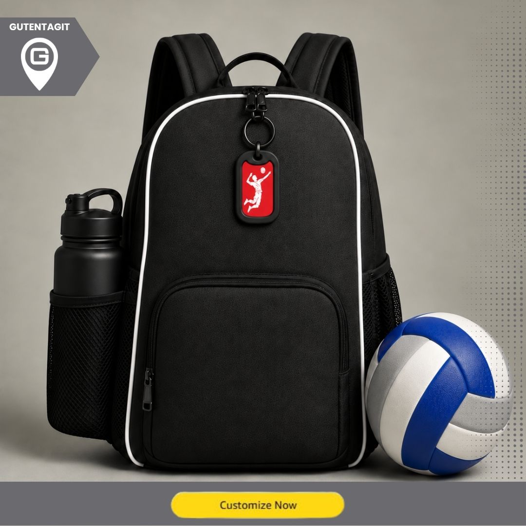 Volleyball Player Dog Tag Necklace – Personalized