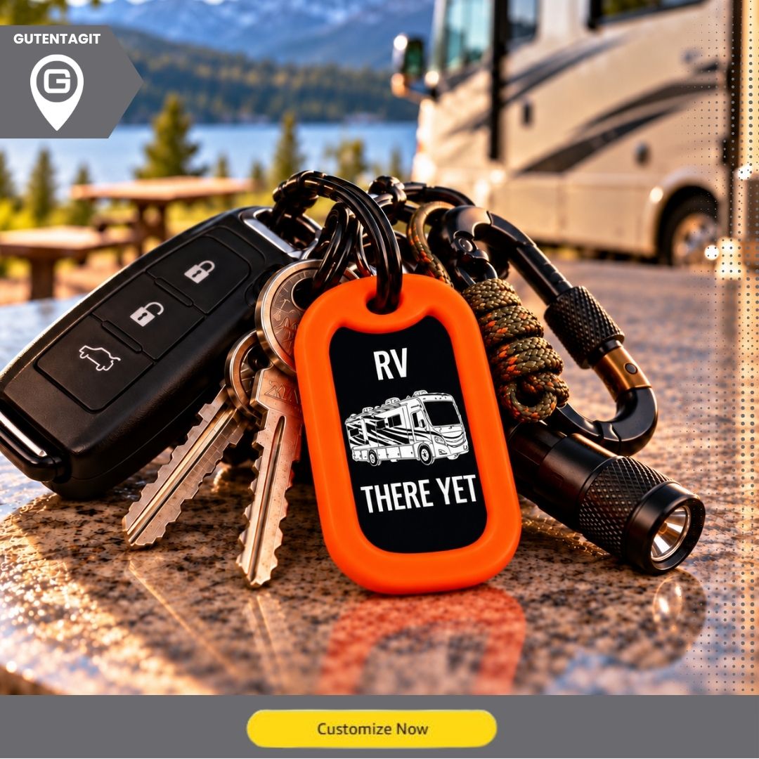 Class A RV Motorhome Dog Tag – RV There Yet – Personalized