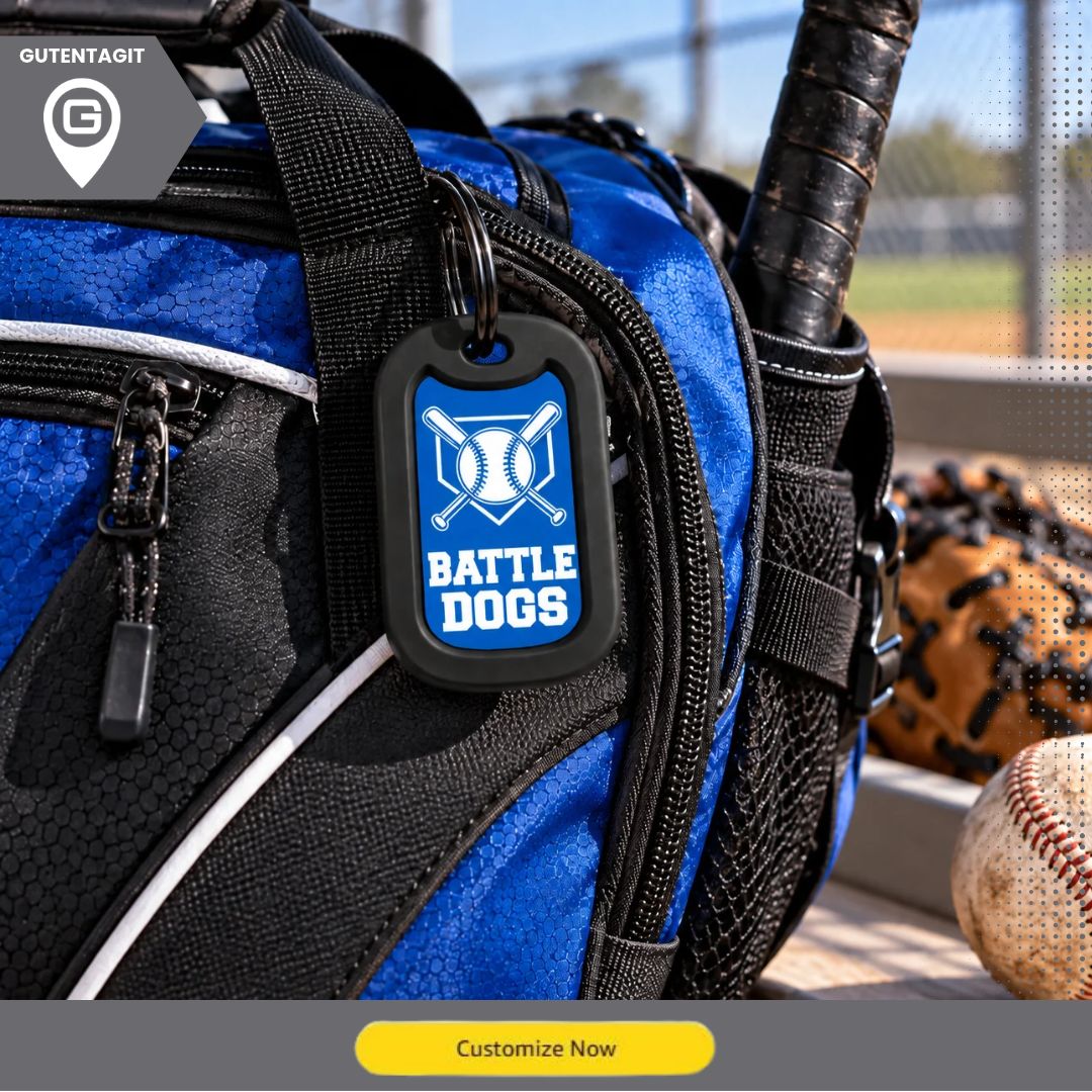 Baseball Team Dog Tag Necklace – Personalized