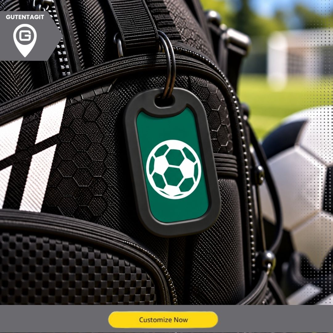 Soccer Ball Dog Tag Necklace – Personalized