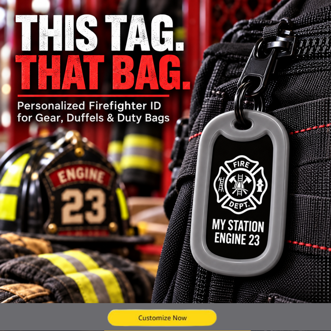 Firefighter Dog Tag - Fire Department ID Necklace