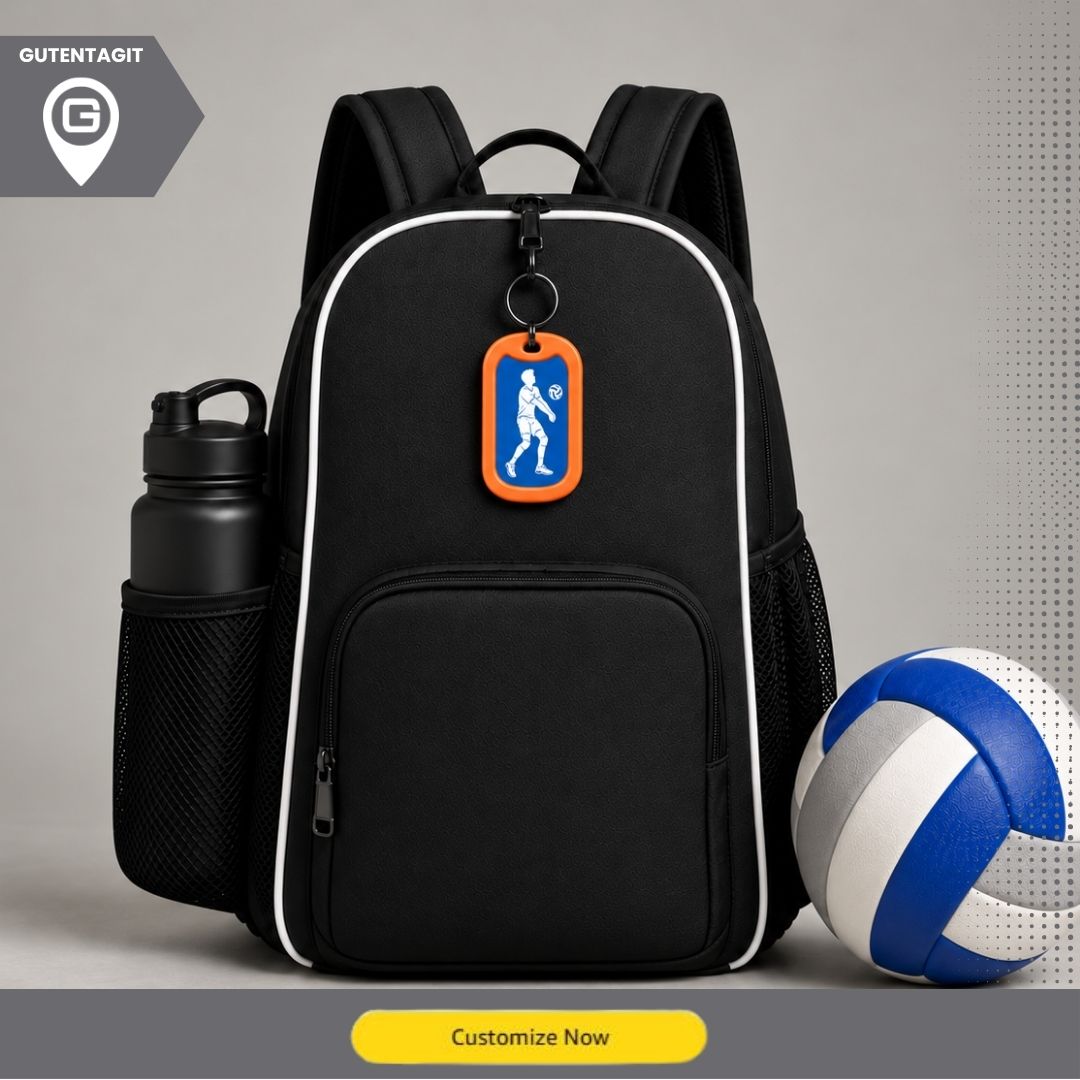 Volleyball Player Dog Tag Necklace – Personalized