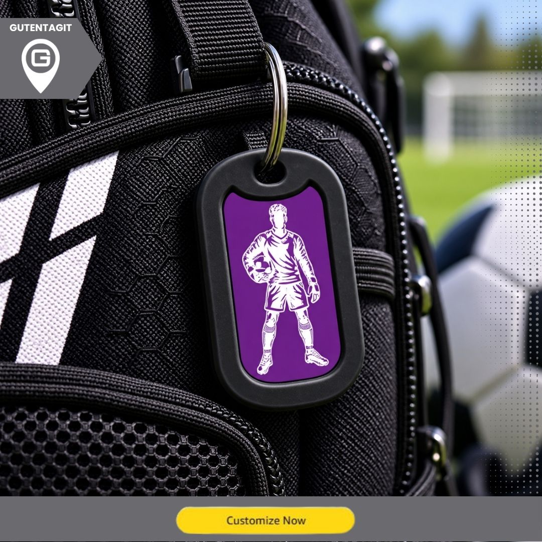Soccer Goalie Dog Tag Necklace – Personalized