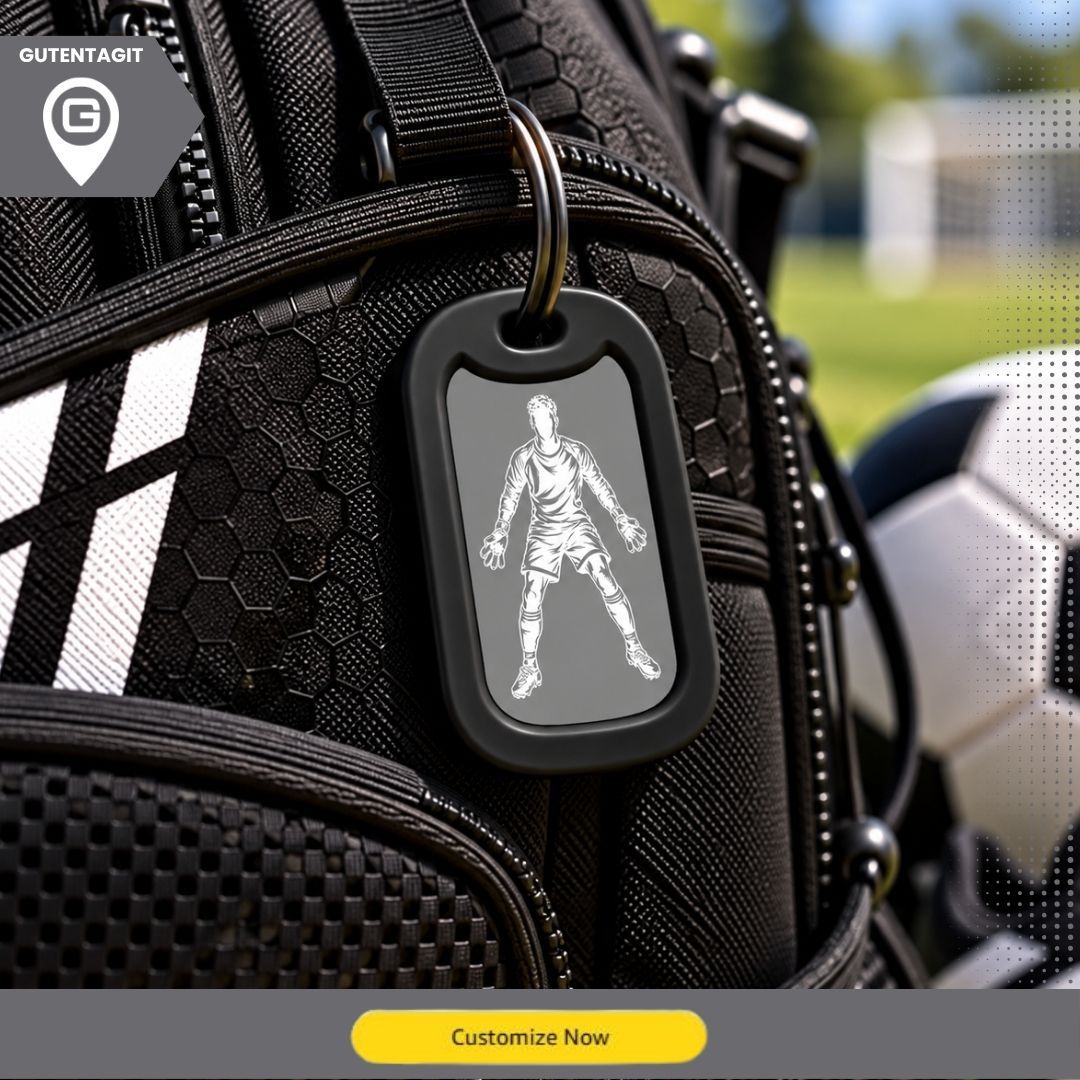 Soccer Goalkeeper Dog Tag Necklace – Personalized