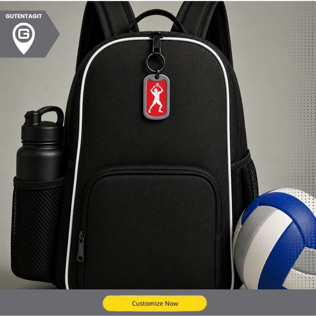 Volleyball Setter Dog Tag Necklace – Personalized