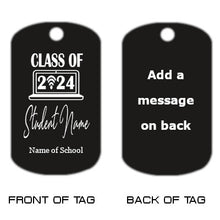 Load image into Gallery viewer, Class of 2024 Dog Tag Necklace