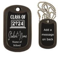 Load image into Gallery viewer, Class of 2024 Dog Tag Necklace