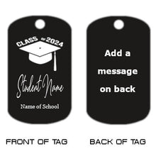 Load image into Gallery viewer, Class of 2024 Dog Tag Necklace