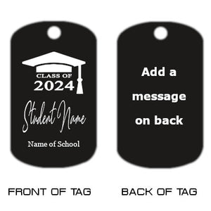 Class of 2024 Dog Tag Necklace