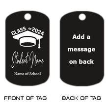 Load image into Gallery viewer, Class of 2024 Dog Tag Necklace