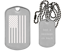 Load image into Gallery viewer, American Flag Dog Tag Necklace