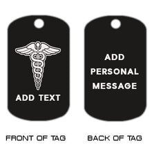 Load image into Gallery viewer, Caduceus Dog Tag Necklace