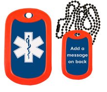 Load image into Gallery viewer, EMT EMS Paramedic Dog Tag Necklace