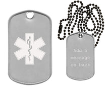 Load image into Gallery viewer, EMT EMS Paramedic Dog Tag Necklace