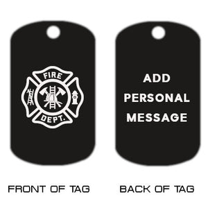 Firefighter Dog Tag Necklace
