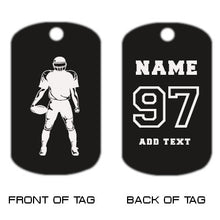 Load image into Gallery viewer, Football Dog Tag Necklace