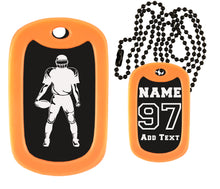 Load image into Gallery viewer, Football Dog Tag Necklace