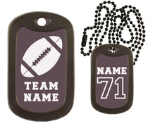 Load image into Gallery viewer, Football Dog Tag Necklace