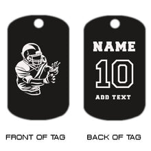 Load image into Gallery viewer, Football Dog Tag Necklace