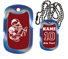 Load image into Gallery viewer, Football Dog Tag Necklace