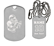 Load image into Gallery viewer, Football Dog Tag Necklace