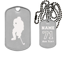 Load image into Gallery viewer, Hockey Dog Tag Necklace