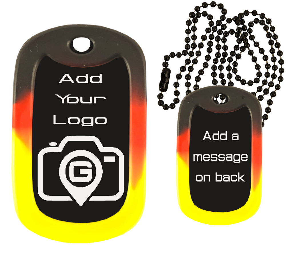 Insert Your Own Logo Dog Tag Necklace