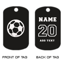Load image into Gallery viewer, Soccer Dog Tag Necklace