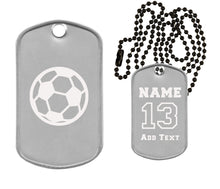 Load image into Gallery viewer, Soccer Dog Tag Necklace